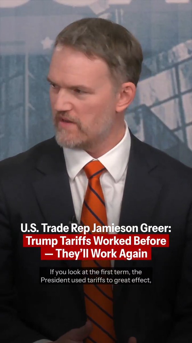 “President Donald J. Trump knows exactly how to use the tools of the economy, whether they're trade tools &amp; tariffs, or other tools, to really make sure that America can be competitive, and American workers can have good jobs, &amp; American families can have prosperity...” –United States Trade Representative Jamieson Greer