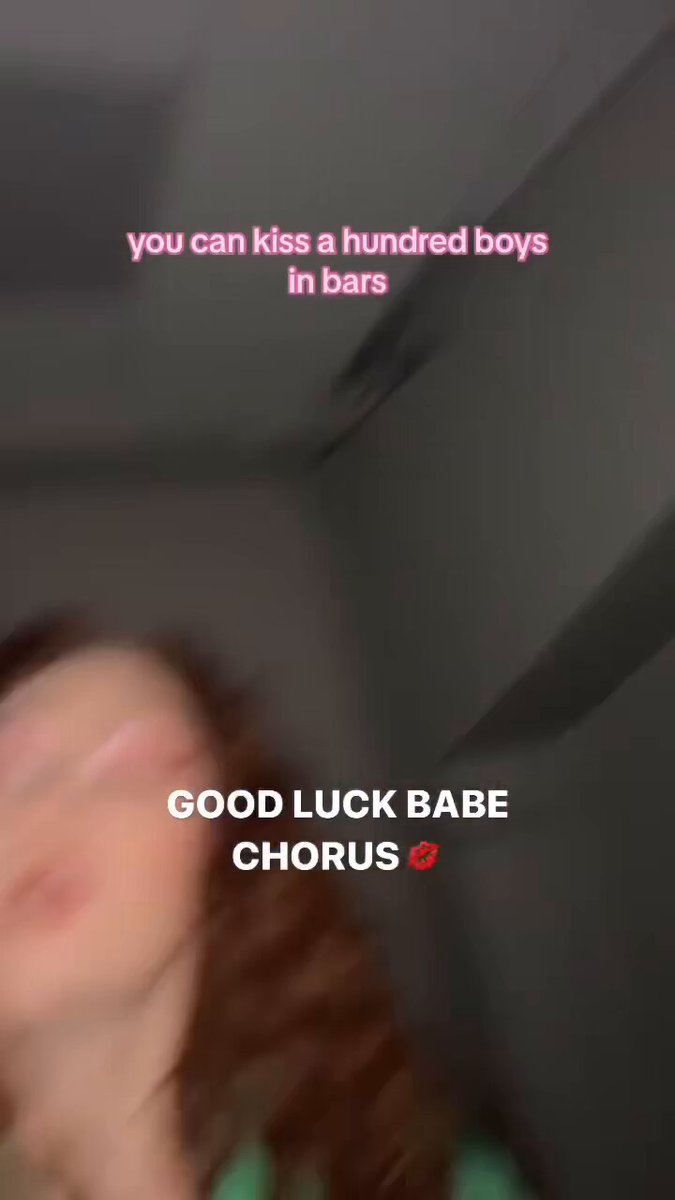 one year ago today, chappell roan shared a tiktok promoting ‘good luck, babe!’: “good luck, babe! out tonight ☘️💋” april 4th, 2024