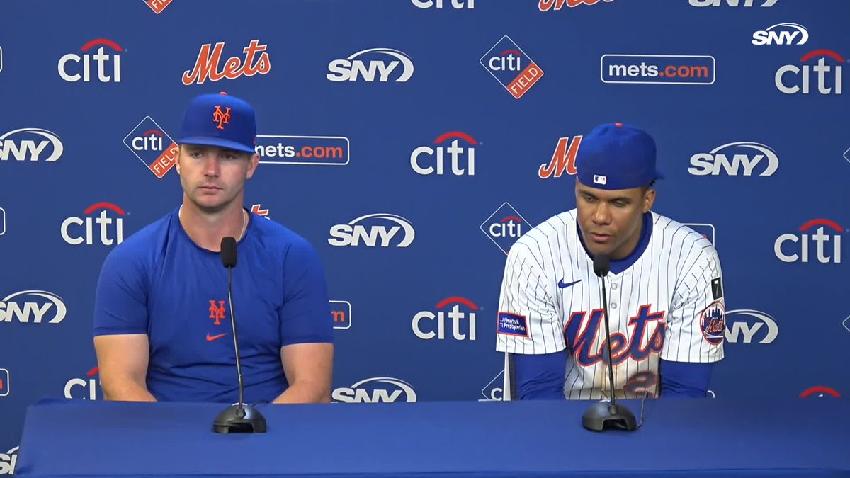 "This fanbase is amazing." Juan Soto talks about Citi Field feeling like home after his first Mets game at Citi Field: