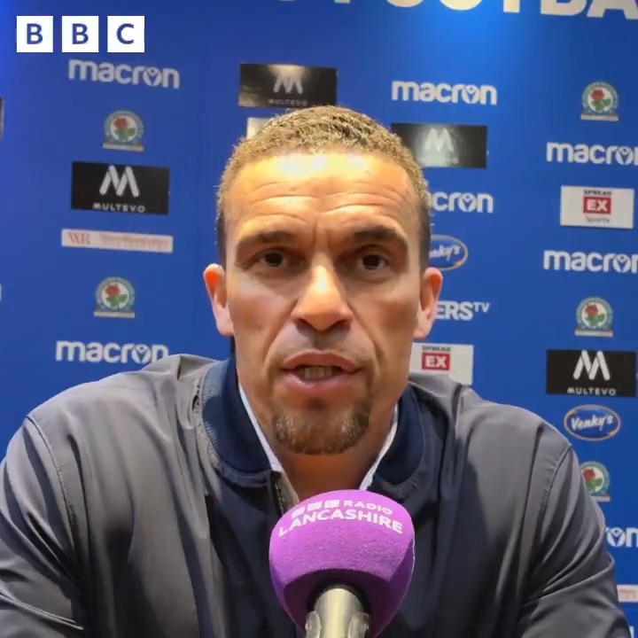 “The end of the first half, and the second half…this is actually what we wanted to play…credit to the players to come out with more desire, more belief…to dominate the game…” #Blackburn head coach Valerien Ismael #Rovers | #bbcfootball