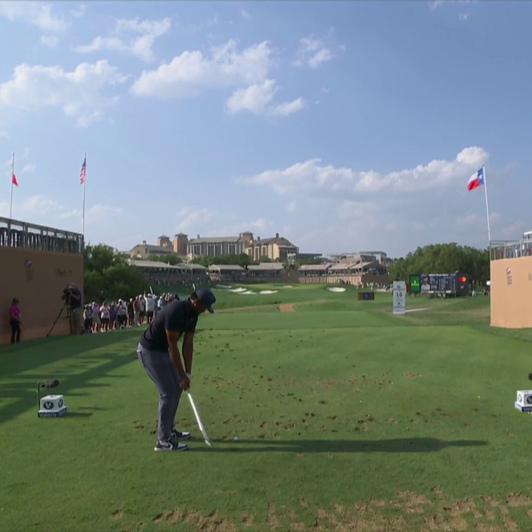 Tony Finau makes a HOLE-IN-ONE and the 16th is roaring! 🔥🤯 📺 Golf Channel | Valero Texas Open