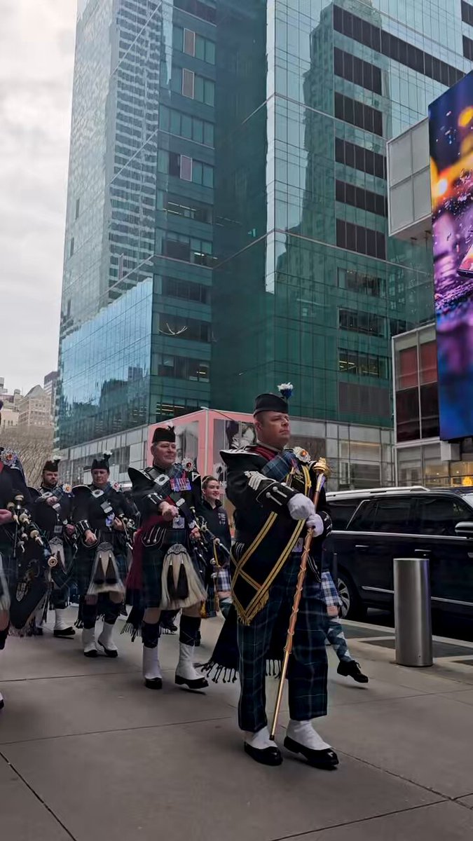 An iconic event in an iconic location! When in New York, we couldn’t pass up an opportunity to perform at Times Square! #EdinTattoo #TartanWeek