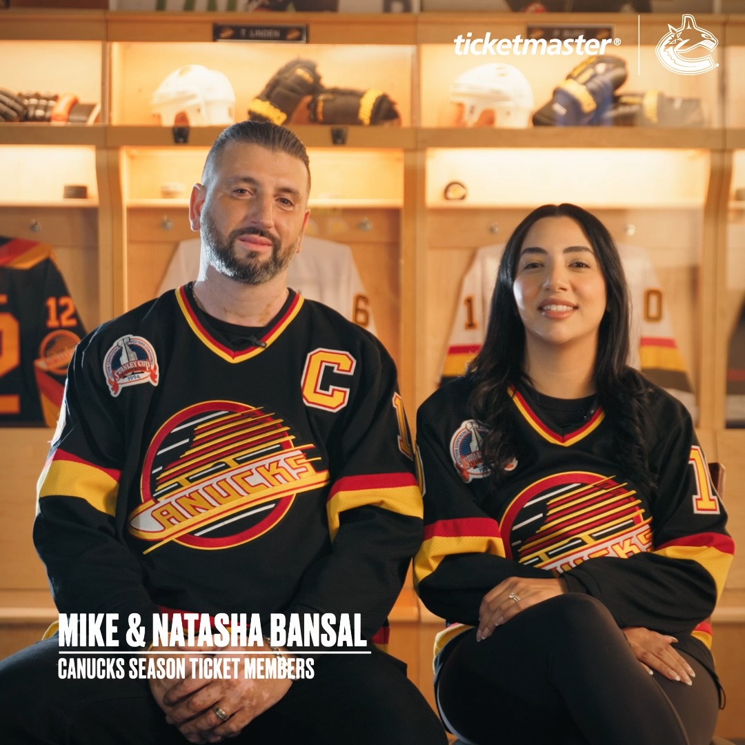 “We came to a Canucks game on our first date and we've been season ticket members ever since" Every seat has a story. Get to know #Canucks Season Ticket Members, Mike and Natasha, who have been dedicated members since 2014. Your seats await with Ticketmaster.
