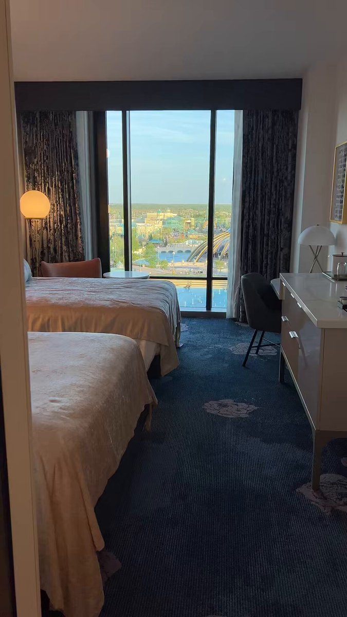 An Epic view from the Universal Helios Grand Hotel theme park view room: