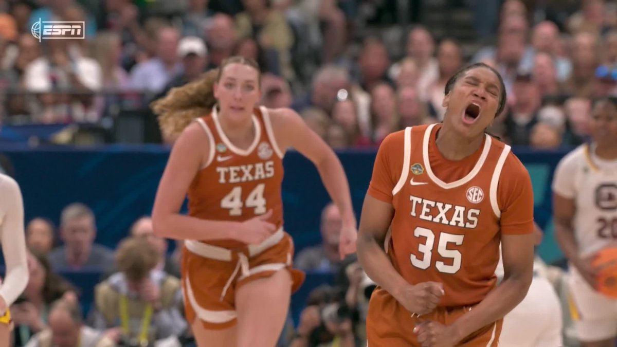 Madison Booker feeling it early in the Final Four 🔥 ESPN/ESPN2/ESPN+ 🍿