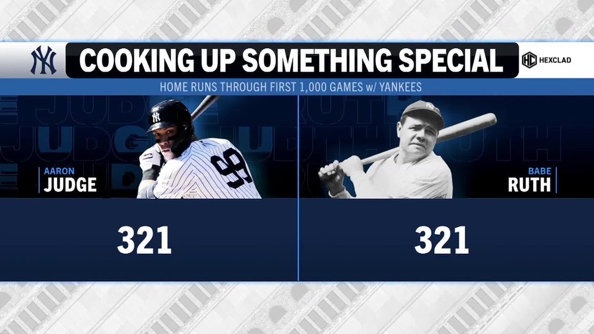 Game 1 ➡️ Game 1,000 Ruthian. #YANKSonYES