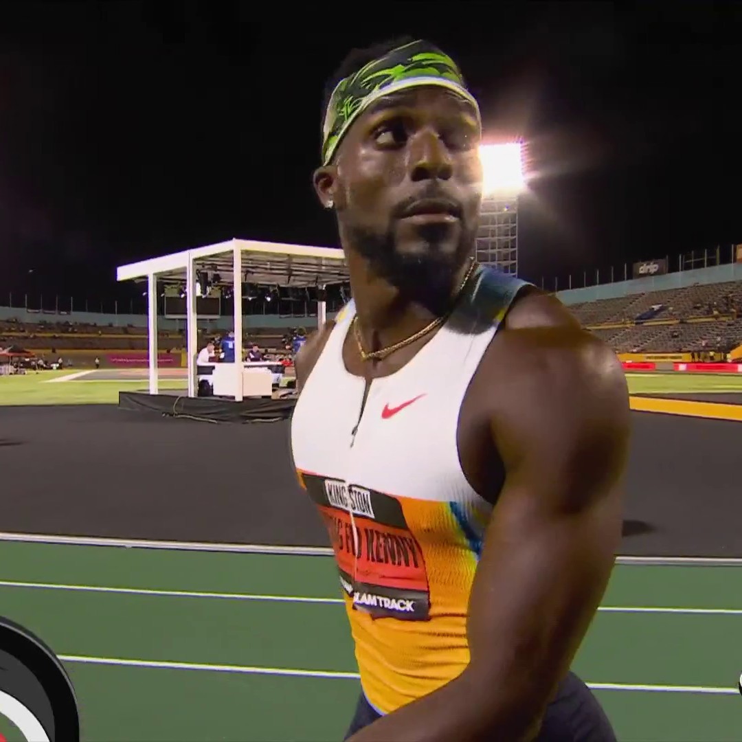 ๐บ๐ธKenny Bednarek wins the first Grand Slam Track 100m race, beating ๐ฏ๐ฒOblique Seville in a photo finish!