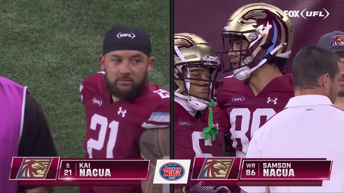 football runs deep in the Nacua family 🤞🤞 Kaimana Nacua x Puka Nacua