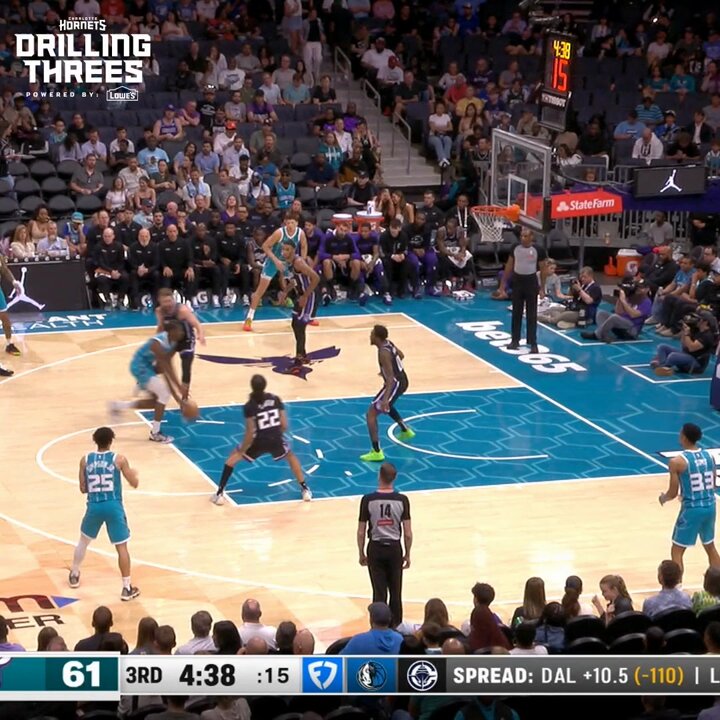 First NBA bucket for Jaylen Sims 👏 Lowe's | 🎥 Hornets On FanDuel Sports Network