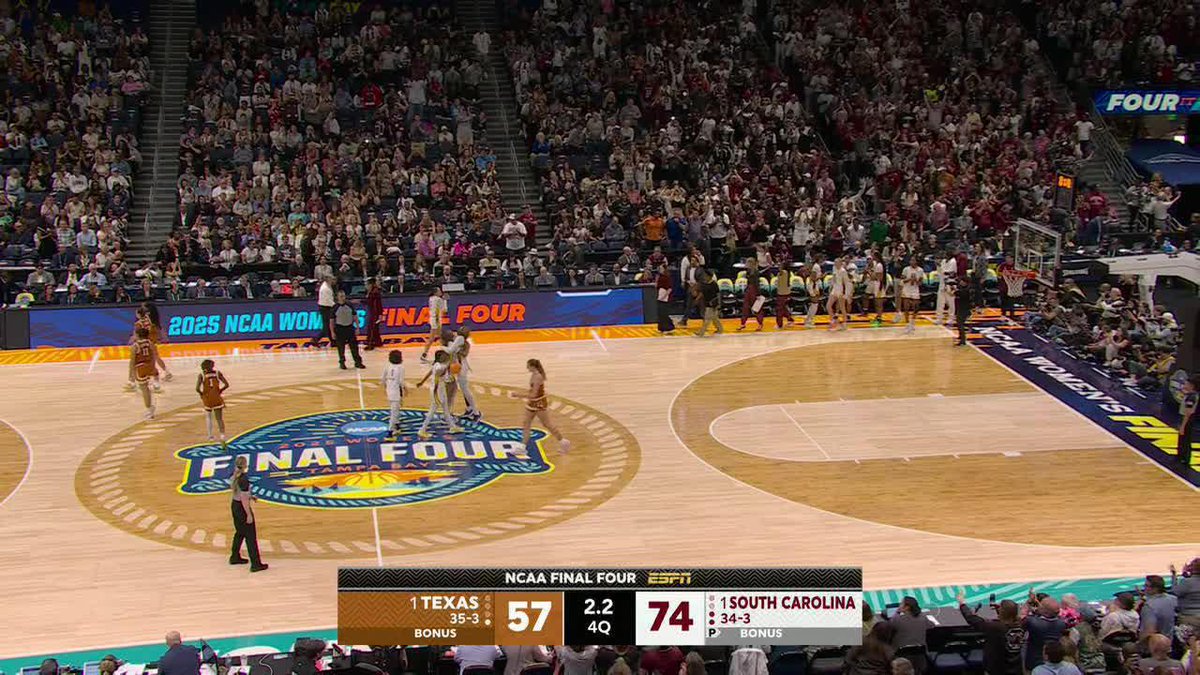 South Carolina is headed back to the national championship for the third time in the last four seasons 🥳