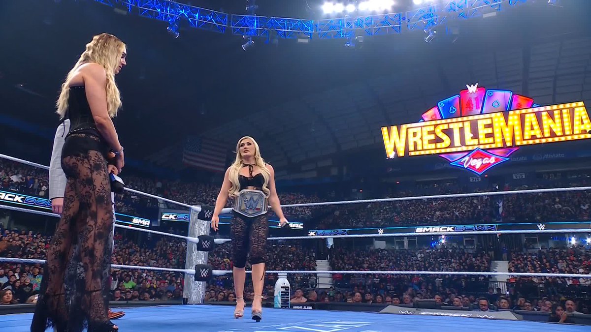 .Tiffany Stratton isn't holding back either! 😳 #SmackDown
