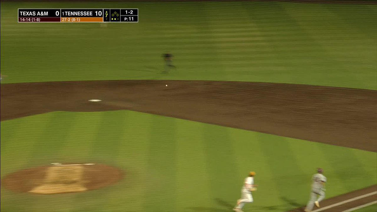 Tennessee with the run rule no hitter tonight. This team is good
