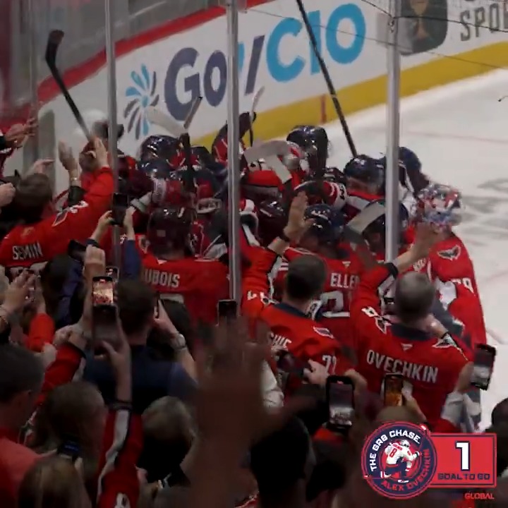 Ovi mic’d up for his record tying goal is ALL-TIME.