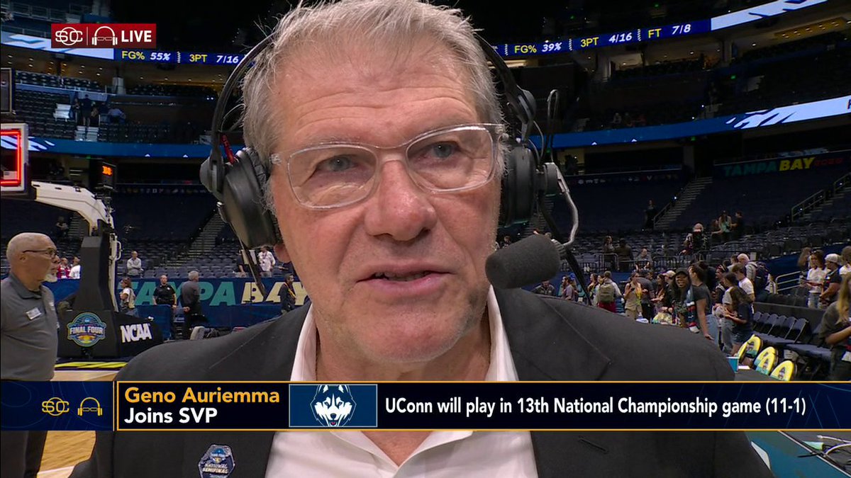 “And if it’s good enough, then we’re gonna be national champions. And if it’s not good enough, then we just shake their hand and say congratulations." UConn head coach Geno Auriemma discusses the Huskies' mindset headed into the national championship 🤝🏀