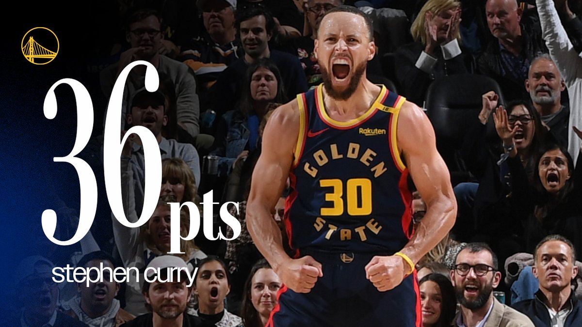 36 Points 7 Threes Another ELECTRIC performance from Stephen Curry ⚡️