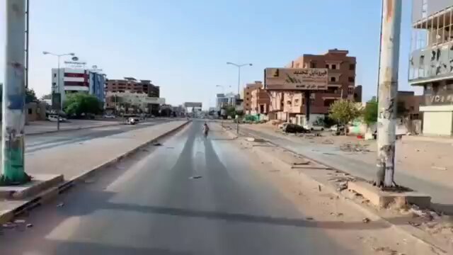 مشاهد من شارع السجانة في الخرطوم صباح اليوم #السودان #السودان_ينتصر