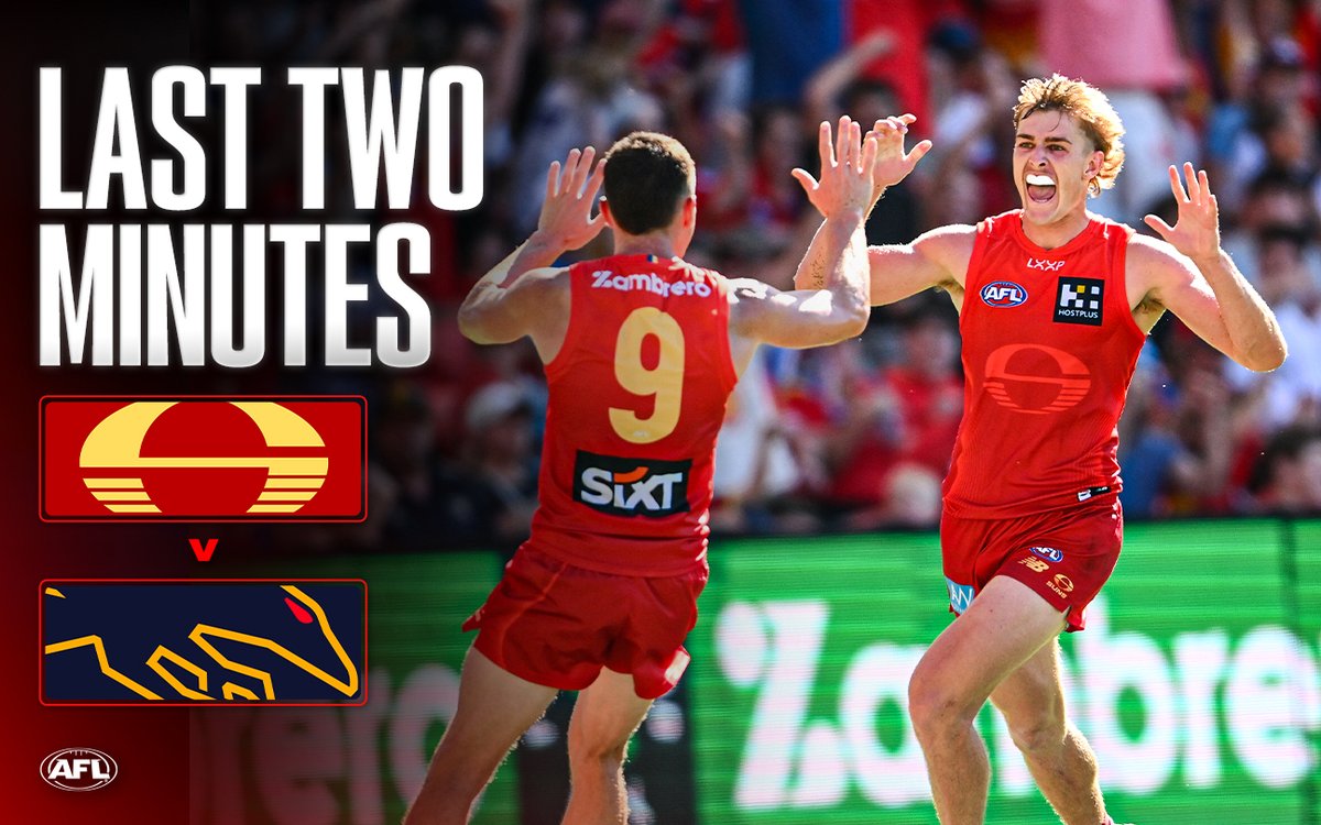 Two undefeated sides delivered an early season classic! Relive the last two minutes of #AFLSunsCrows now, thanks to OMO Australia.