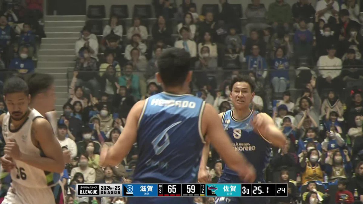 予言的中?🎯🎯🎯 岡田泰希 滋賀レイクス SHIGA LAKES 📡バスケットLIVEで生配信中 #Bリーグ #りそなグループ