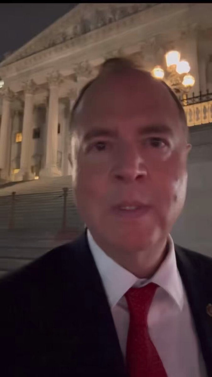 😁😊Republicans pass late night bill through the Senate and Adam Schiff here isn’t to happy about it. It just tickles me😊😁 We are finally seeing progress in the Senate❤️💪🏼🇺🇸
