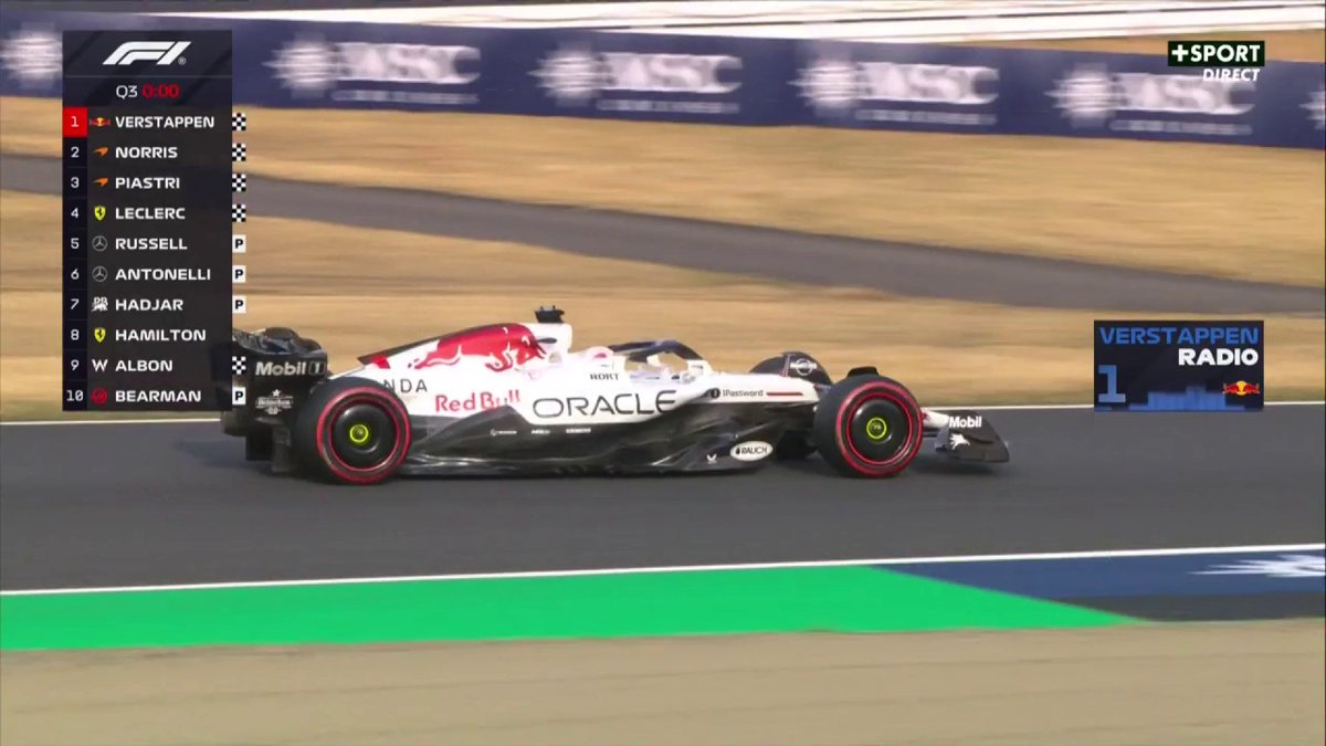 La joie de Max Verstappen à la radio après sa pole position 📻🤩 #JapaneseGP #F1