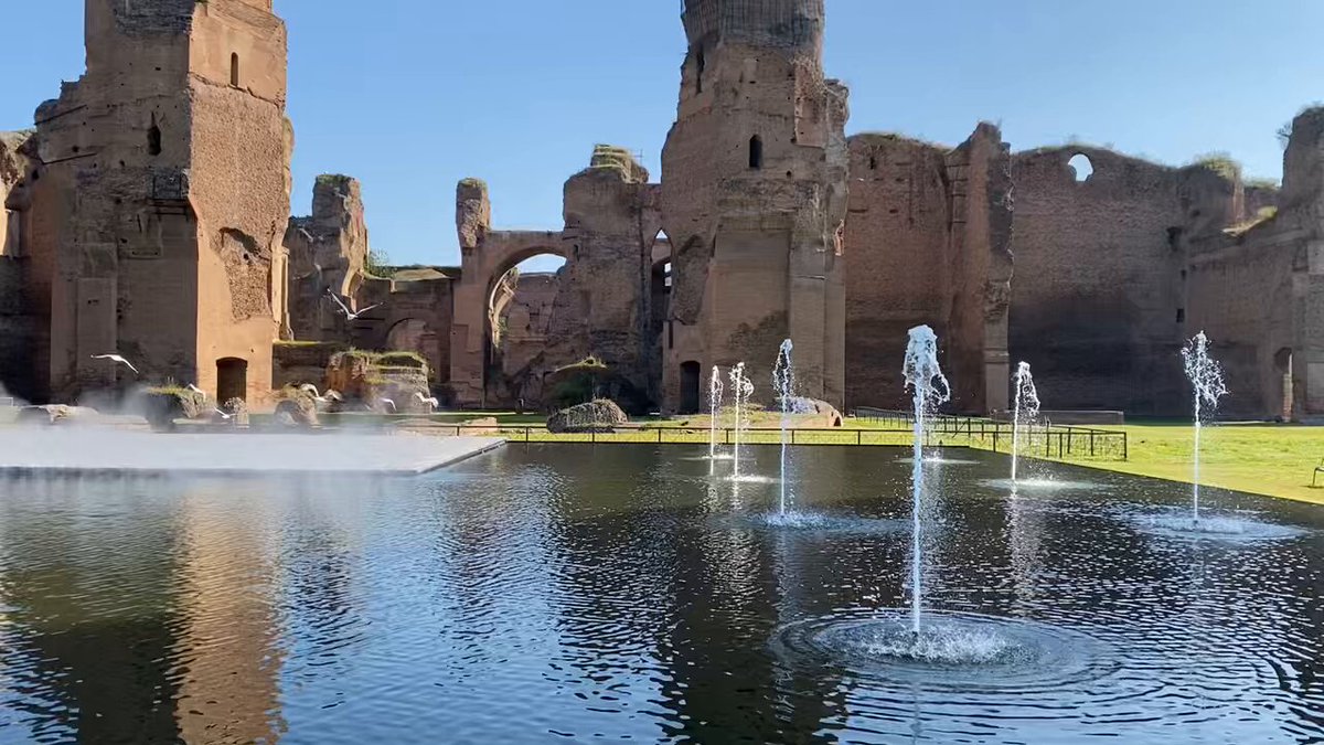 A magical spring morning at the Baths of Caracalla in Rome