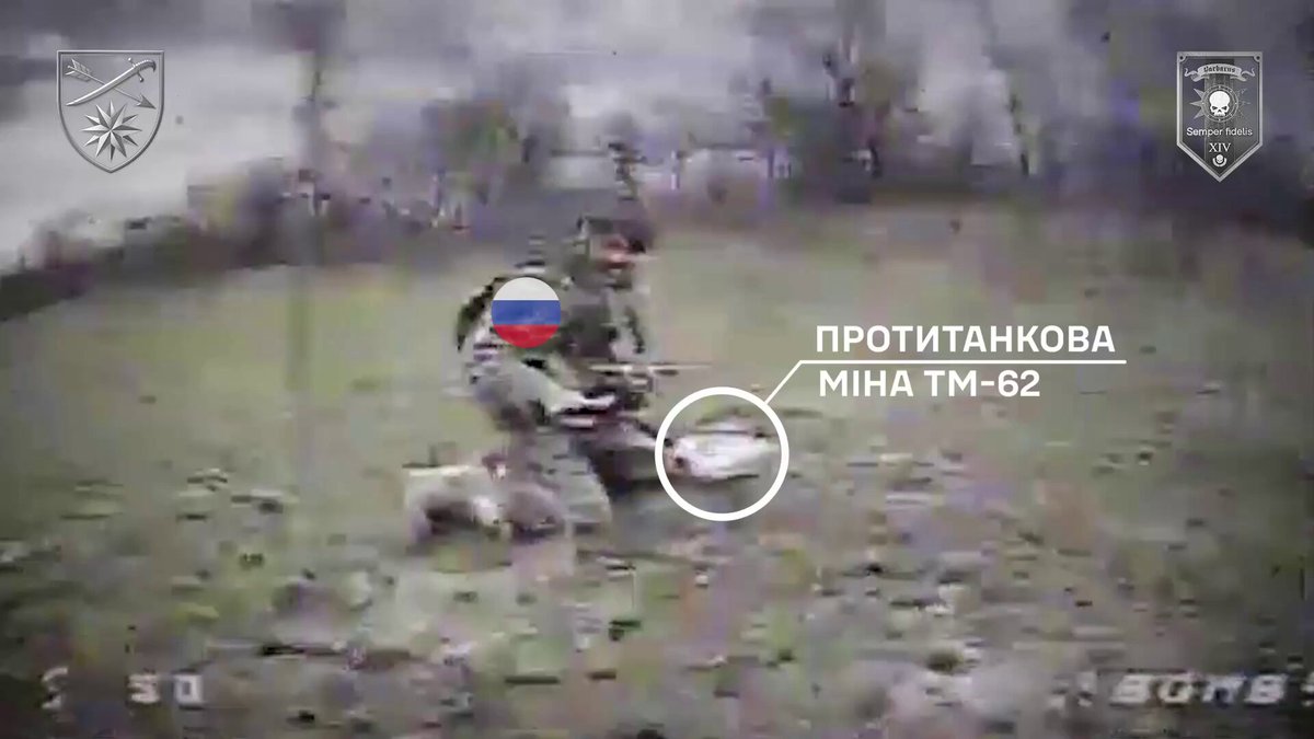 🔥The 🇷🇺Russian command began to send their single-use orcs to storm 🇺🇦Ukrainian positions with TM-62 anti-tank mines in the open field. New tactic or another act of suicide?