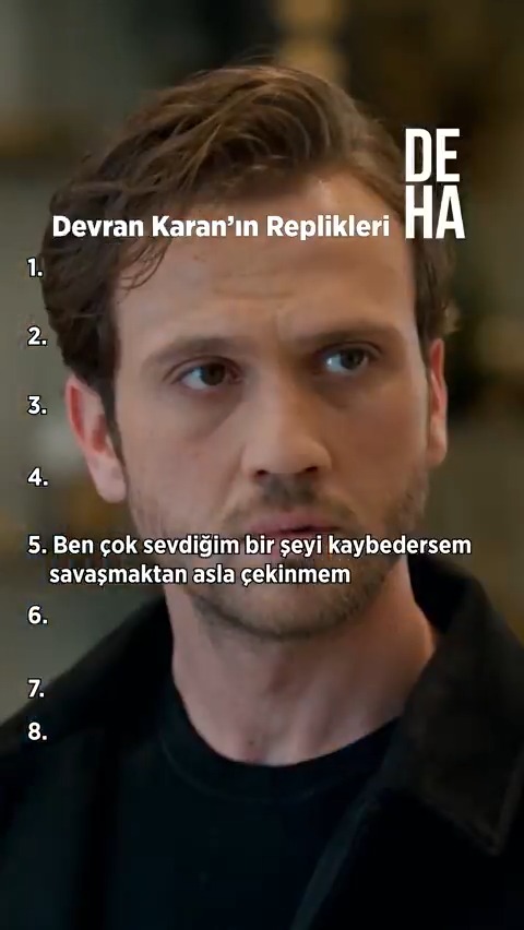 Devran Karan sözleri😎 Senin favori repliğin hangisi❓ #Deha Deha Dizi