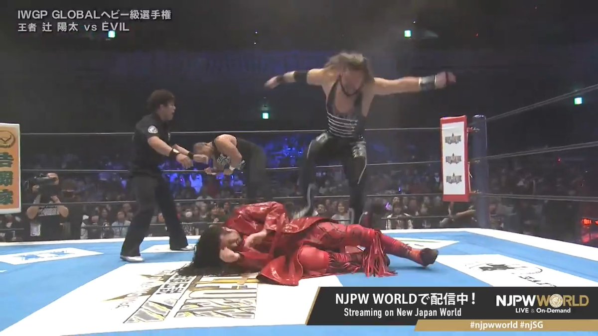 🌸SAKURA GENESIS 2025🌸 IWGP GLOBALヘビー級選手権試合‼️ EVIL & 東郷が入場途中の辻を襲撃……ん🤔? 🆚 辻陽太 Yota Tsuji × EVIL #njpwworld で配信中📡 視聴&登録⏩ #NJPW #njpwworld #njSG