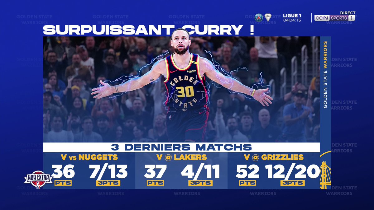 🏀 #NBAextra ☑️ Steph Curry est "Playoffs ready" ! 🗨️ "Il est sur son nuage" 🗨️ "Les Warriors ont envoyé un message"