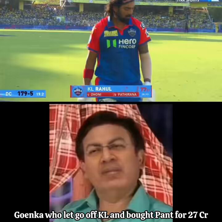 Goenka saab 😓 #CSKvDC