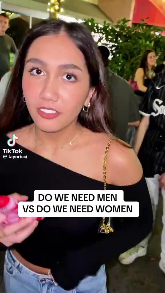 "Do we need men?" vs "Do we need women?"