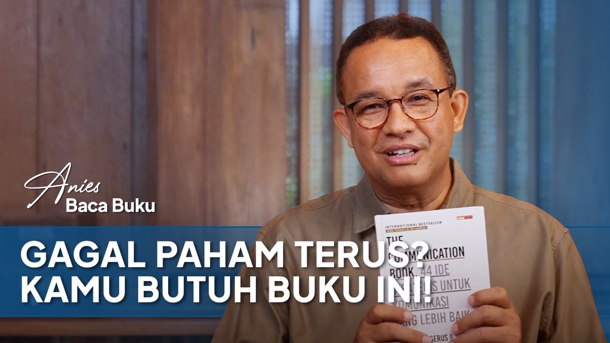 Komunikasi yg baik bukan hanya tentang berbicara, tapi juga tentang mendengarkan dan memahami. #AniesBacaBuku kali ini menyelami buku The Communication Book karya Mikael Krogerus dan Roman Tschäppeler, dua penulis best seller dari Denmark.