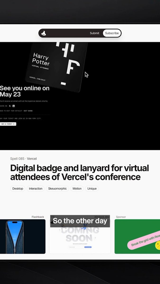 i'm so dumb for giving this Framer component away for free 🤯 comment “VERCEL” and i’ll send you this component :))