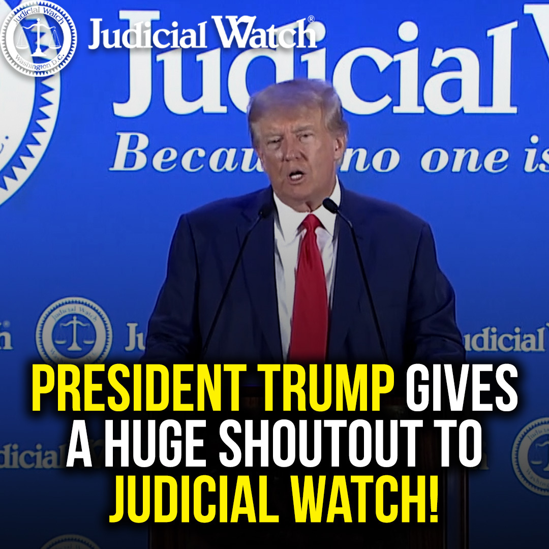 🚨 President Trump gives a HUGE shoutout to Judicial Watch! 🚨 "Few organizations in America have done more to expose the lawless corruption in the Washington swamp.” Watch as Donald J. Trump details our fight for election integrity, and more! Learn more: