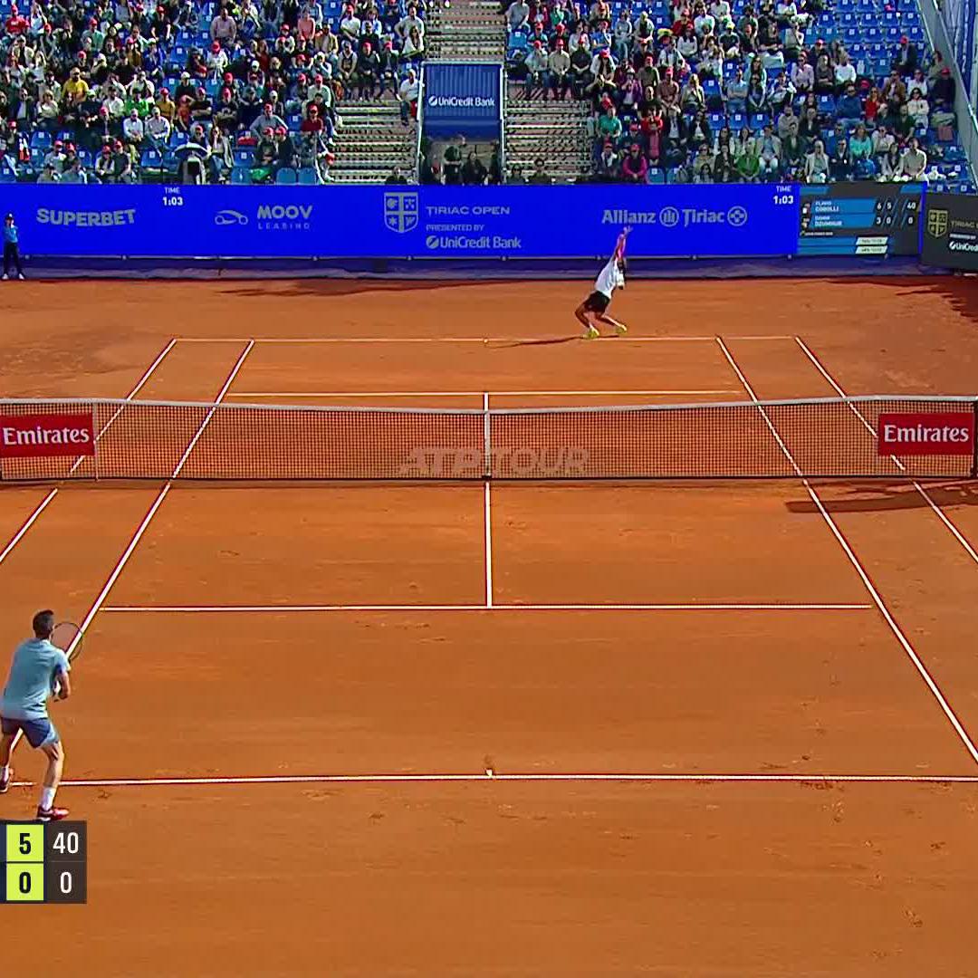 What a performance! 🥯 Flavio Cobolli reaches the Bucharest final 🇮🇹 #TiriacOpen