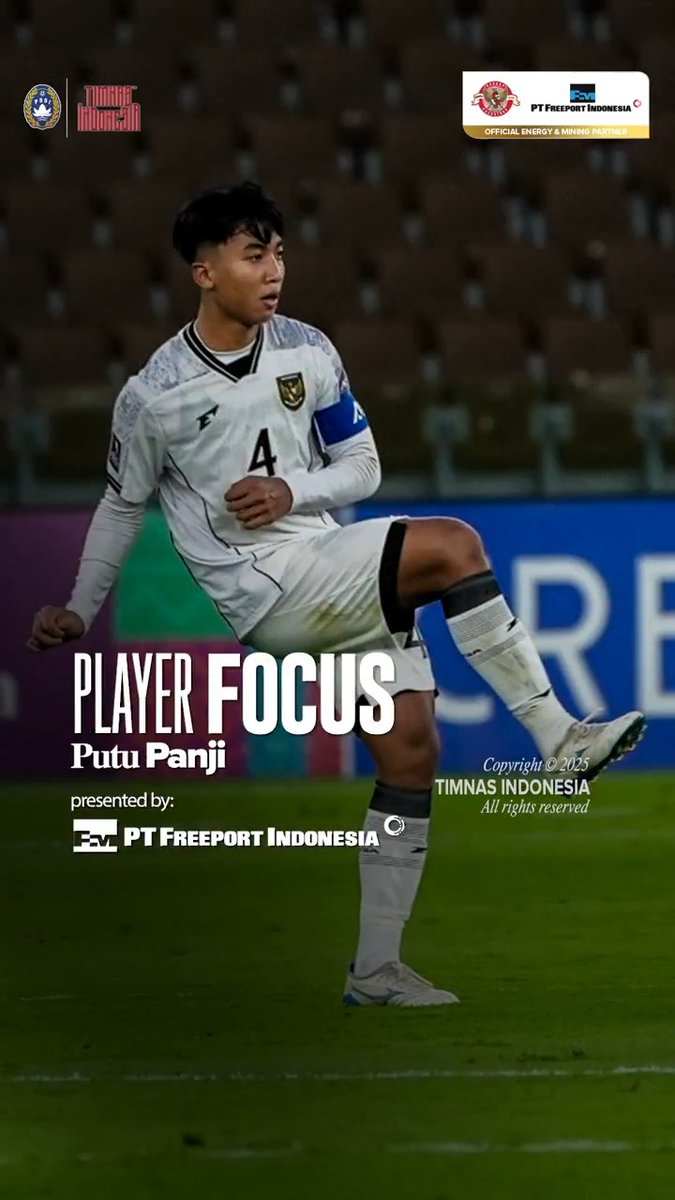 𝐏𝐥𝐚𝐲𝐞𝐫 𝐅𝐨𝐜𝐮𝐬: Putu Panji 🧱💫 🆚 🇰🇷 ⏱️ 90’ 🧹 9x clearances 💪 2x interceptions 👏 36x passes ‣ #KitaGaruda