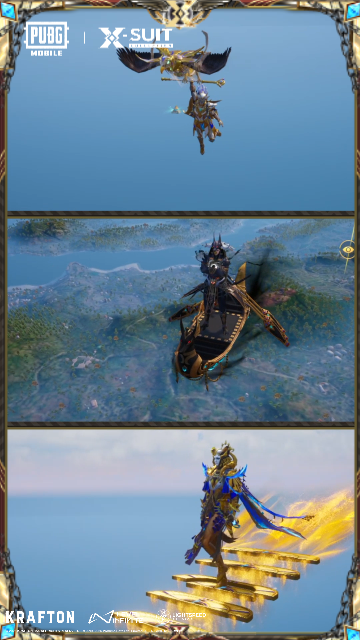 The new Anukhra X-Suit and the returning Golden Pharaoh and Iridescence X-Suits have some amazing-looking gliders! Tell us in the comments which one is your favorite! 📆 X-Suits available from April 4 to May 31 📲 #PUBGMXsuitAnukhra370 #PUBGMSETS370