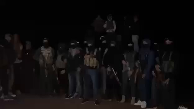 ⚡️BREAKING A military group in the countryside of Damascus, issues a statement: “We, the people of karakir, located just 40 km from the occupied Golan, stand with Gaza and We warn the children of Judaism that if the massacres against the civilians, including children, women, and elderly in Gaza, do not stop, we promise you a new October 7th with strong men who love death as you love life. For either a life that pleases the friend, or a death that frustrates the enemy.”