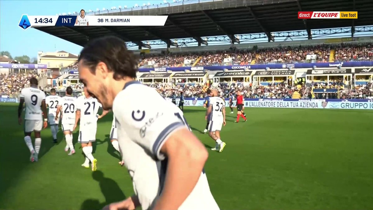 ⚽️ Ouverture du score de Matteo Darmian pour l'Inter Milan face à Parme ! Le match en direct : #lequipeFOOT