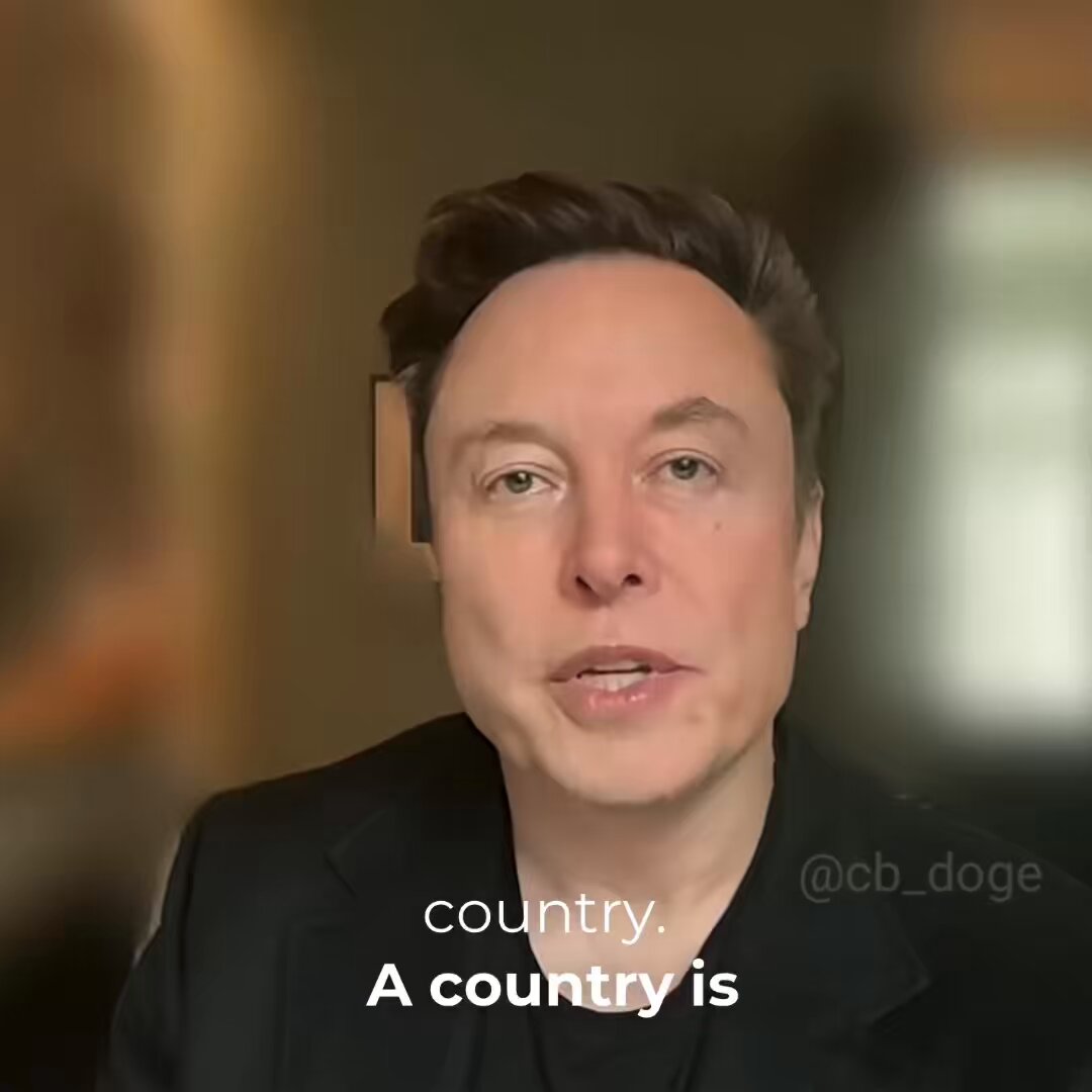 🚨 ELON MUSK: "A country is not its geography. A country is its people. If you took the people of Italy and you teleported the people of Italy to some part of the United States, it would still be Italy. But if you teleported a bunch of people from some other part of the world to Italy, where they tell people no longer, because they've been teleported to America, then the geographic region, would no longer be Italy. It would be that other country."