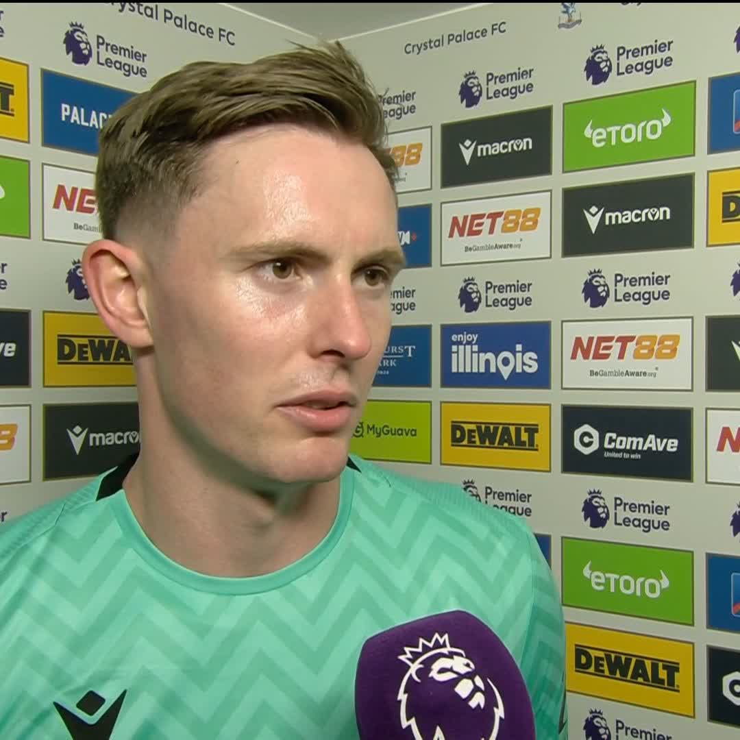 "I knew i'd have to make a big save" 🧤 Dean Henderson expresses his relief after Crystal Palace beat Brighton 2-1 🎙️