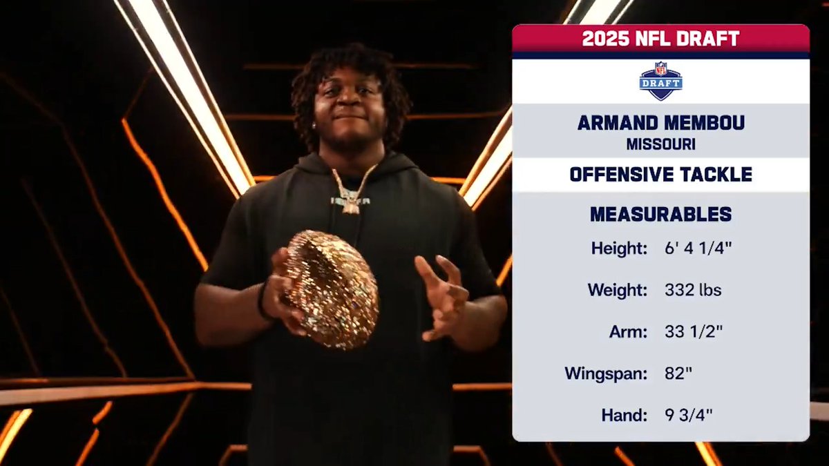 “I think he is ready to be a long-term NFL starter.” Daniel Jeremiah sees that “IT” factor in Mizzou Football’s Armand Membou 🔥 📺: 2025 #NFLDraft – April 24-26 on NFLN/ESPN/ABC 📱: Stream on NFL+