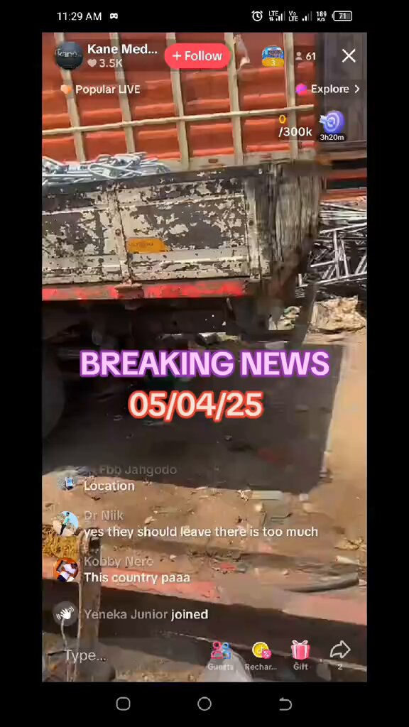 Locals have just stumbled upon a stash of ECG cables, and poles at an undisclosed location, with some items packed in the bucket of a KIA truck to be transported to a different location and others at a nearby mechanic shop.