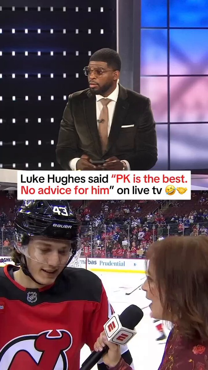 No other advice for me? Luke Hughes #nhl #hockey #hughes #devils #rangers