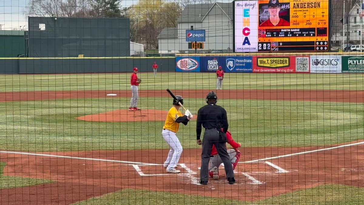Max Anderson hits the first home run for Erie SeaWolves with a solo shot to right.His first career Double-A home run