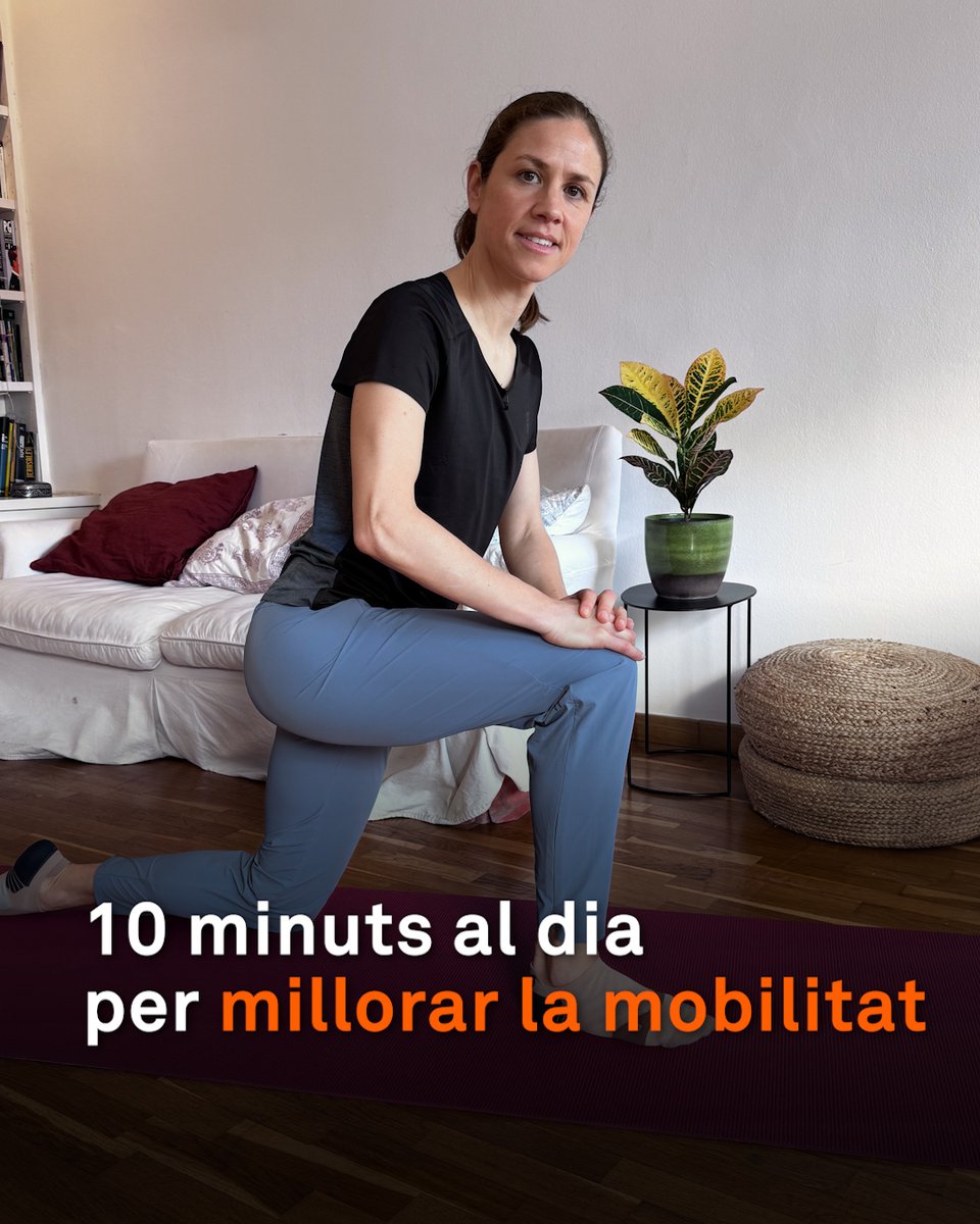 “Amb 10 minuts al dia de mobilitat articular, podem millorar la qualitat de vida.” Una rutina diària de rotacions d'espatlles, malucs, genolls i turmells permet millorar moviments i posició corporal. Es pot fer a casa sense material esportiu
