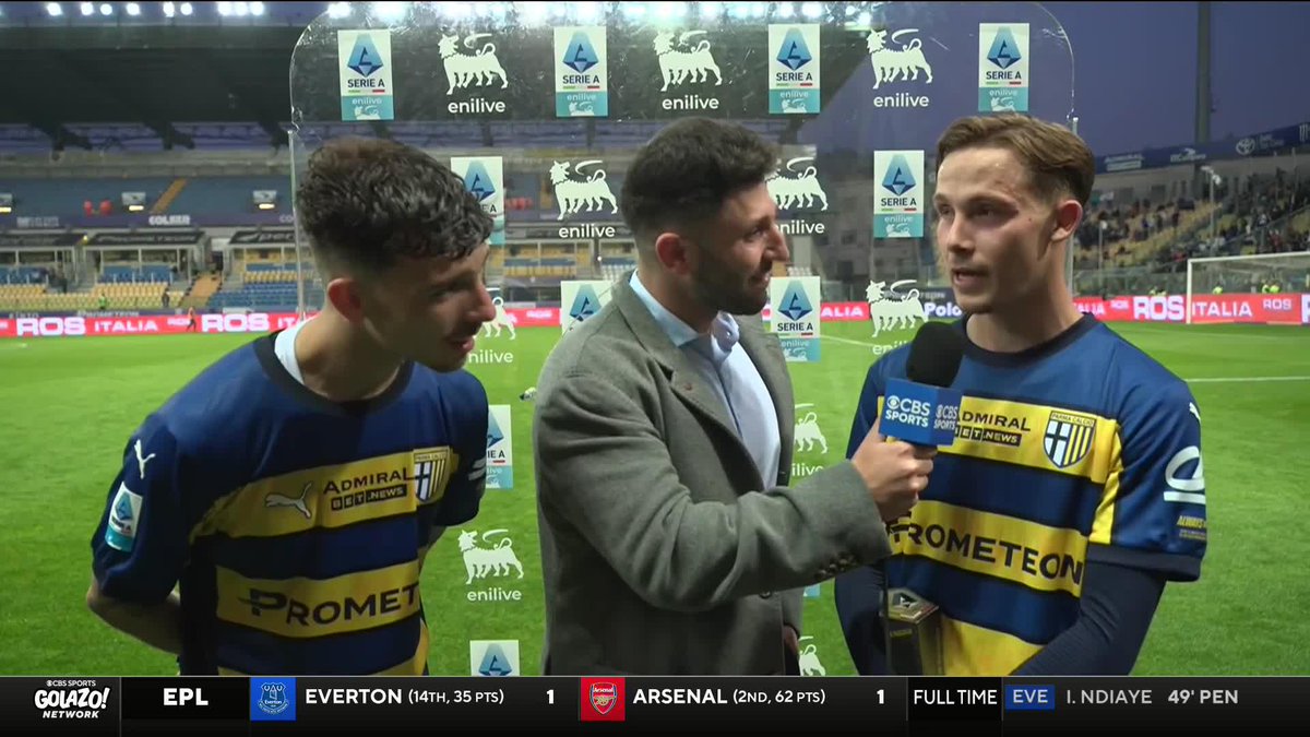 Enrico Del Prato to shave off his hair if Parma Calcio 1913 stay in Serie A next season?! 😅 Marco Messina catches up with the Parma defender and goal scorer Jacob Ondrejka after their sides valiant comeback against Inter 👏