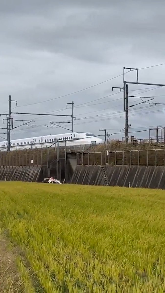 Throwing it back to 2023 and Yuki racing bullet trains in Japan 🤯 (via レッドブル モータースポーツ🏁)