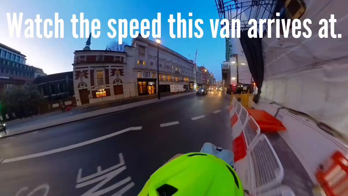 This van driver justifies aggressively tearing up behind me by accusing me of “drifting” in my lane. So now he has his own song. Will the gaslighting of law-abiding cyclists never end?