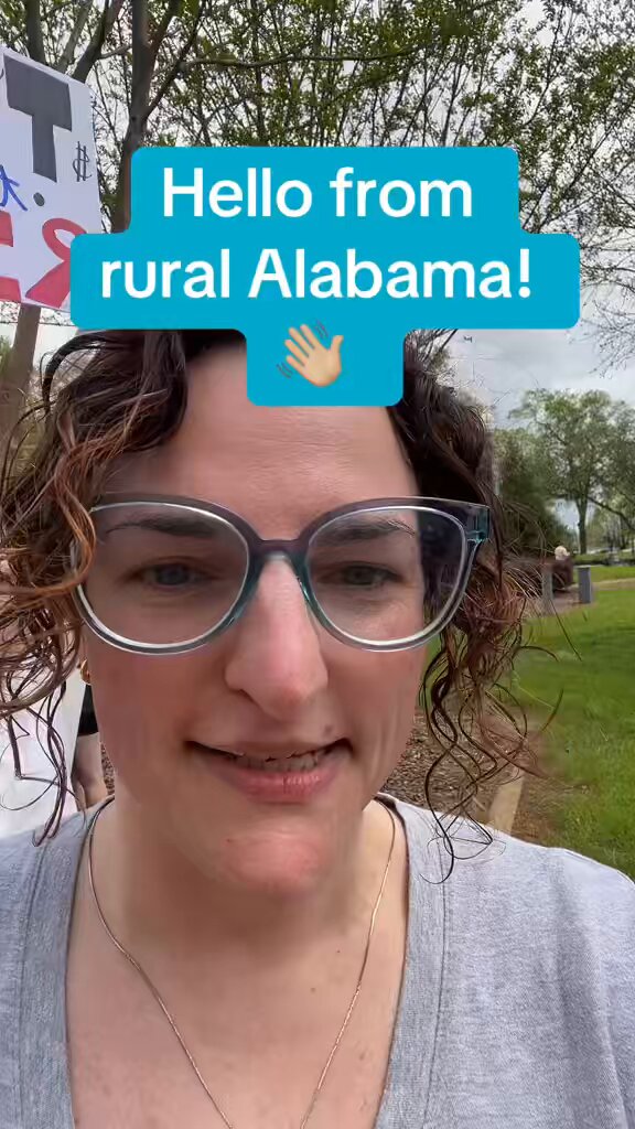 Hello from #HandsOff2025 in Florence, Alabama ❤️🤍💙